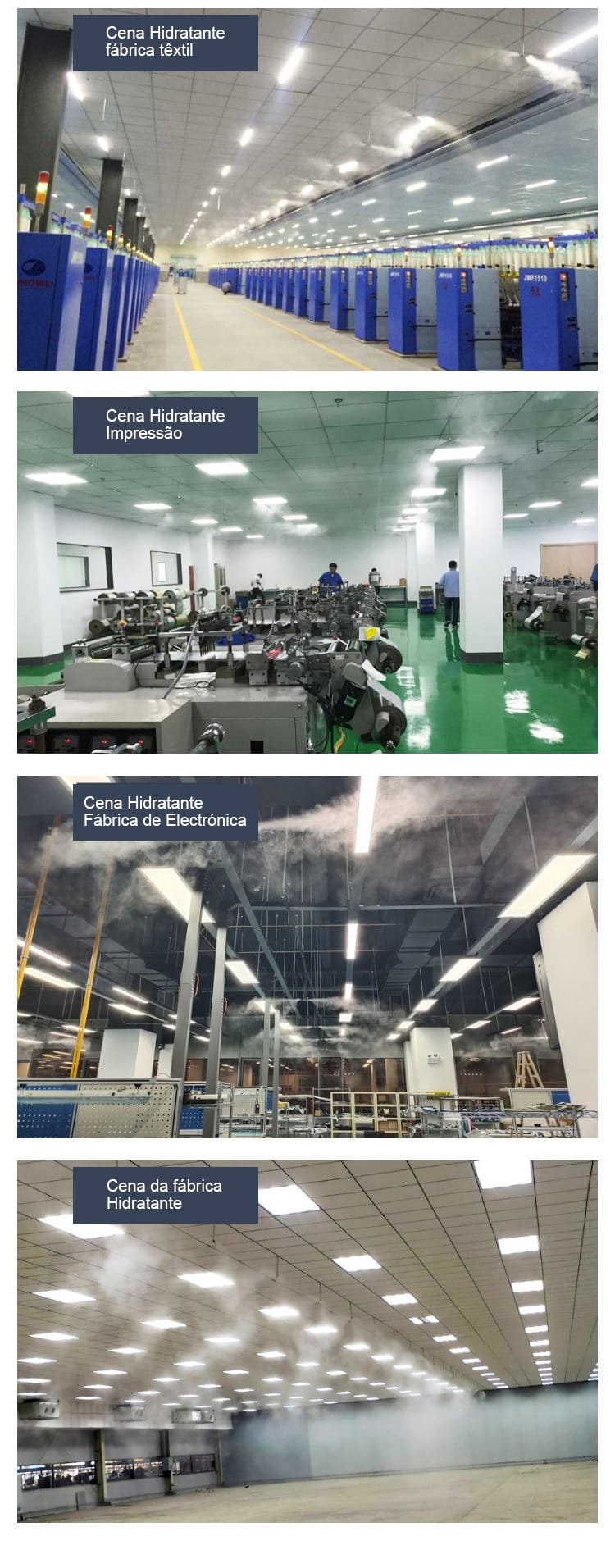 Sistema de Umidificação de Oficina de Fábrica